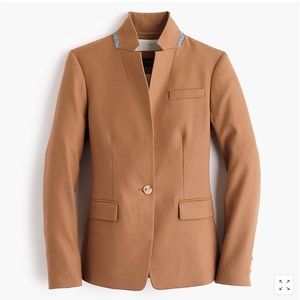 J Crew Regent Blazer in Wool Flannel Dark Grey